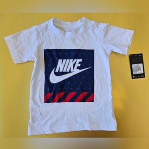 Nike Boys' Americana Future Logo Tee - Little Kid - White